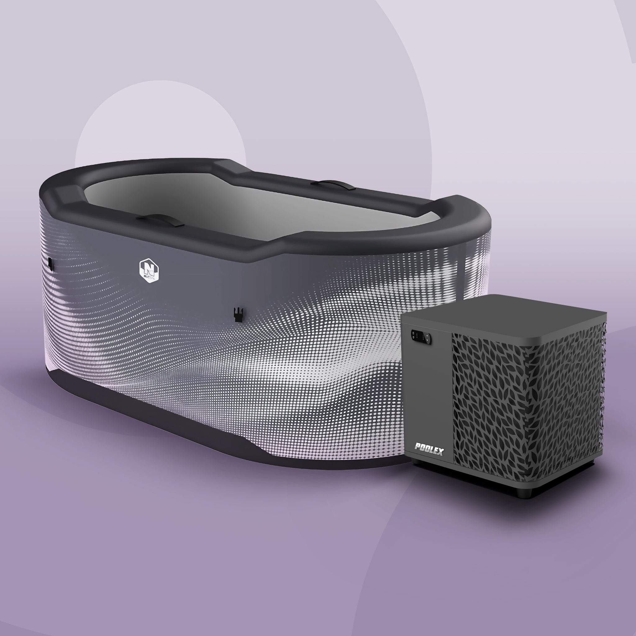 IJsbad met externe koeler voor koude therapie