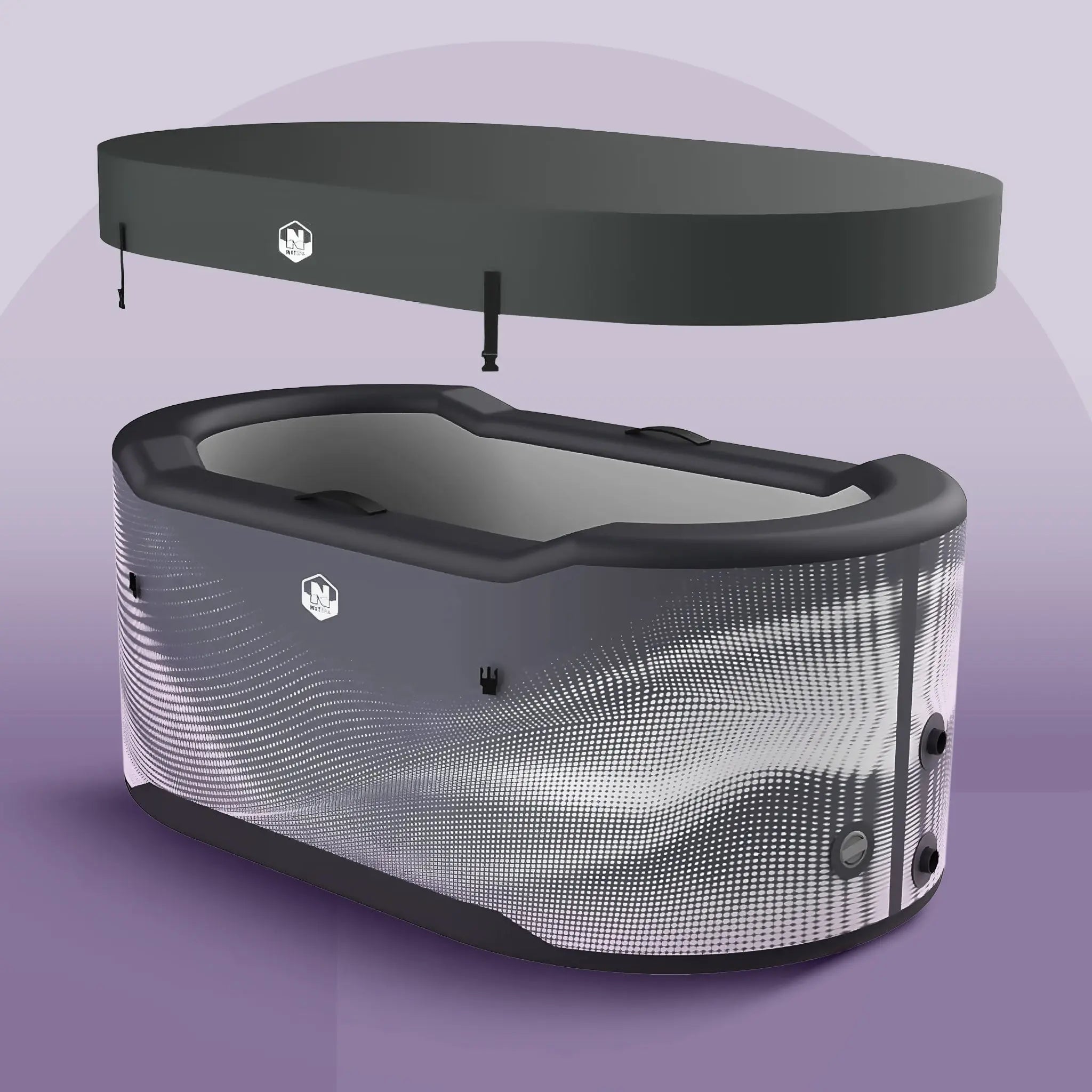 Thermische afdekhoes voor de ICEO Recovery Bath PRO ijsbad, met 4 veiligheidsclips